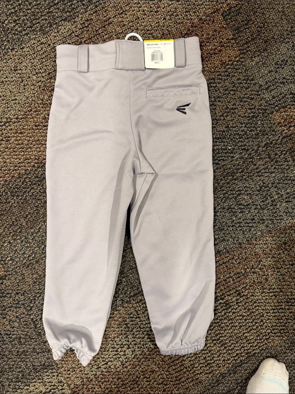Easton Kids Light Gray Athletic Baseball Pants
